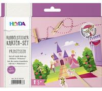 HEYDA Autocollants à gratter Set de cartes "Princesse