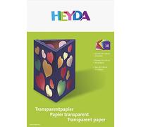 HEYDA Chemise de papier transparent 20 x 30 cm 10 couleurs