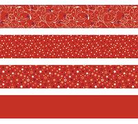 Heyda Froebel Stars 204875537 Lot de 4 bandes pliantes pour étoiles Froebel 1 x 30 cm et 1,5 x 45 cm