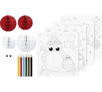 Heyda Kit de peinture 3D Animaux d'hiver, l/H : 195 mm × 210 mm