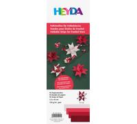 Heyda Lot de bandes pliantes pour étoiles folles 1,5 x 45 cm Rouge