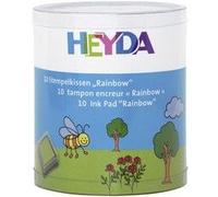 Heyda Lot De Tampons Encreurs "Rainbow", Boîte Transparente