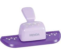 HEYDA Perforeuse … motif "coeur", couleur: lilas perforeuse de bordures en plastique, adapt‚ pour carton jusqu'… 220 g/m2 ,dans un emballage blister avec perforation euro (203687482)
