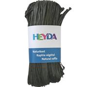 HEYDA Raphia naturel, noir
