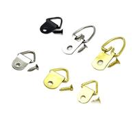HEYDGBBZ Kit de suspension de tableaux robuste 200 pièces Clous Cadre de miroir Cintre Œuvre d'art Crochet mural pour photo avec vis pour(D black 13x23mm)