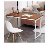 HEYDGBBZ Table Pliante Murale, Bureau Flottant à abattant for Ordinateur Portable, Table Manger Rabattable Multi-usages for buanderie, Chambre Coucher, Cuisine(Walnut1,120x60x75CM)