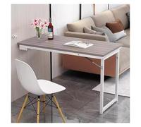 HEYDGBBZ Table Pliante Murale, Bureau Flottant à abattant for Ordinateur Portable, Table Manger Rabattable Multi-usages for buanderie, Chambre Coucher, Cuisine(Grey1,120x50x75CM)