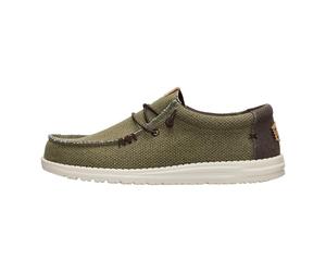 HEYDUDE Chaussures Bateau Wally Braided 3ci Burnt Olive/delicioso Brown