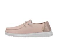 HEYDUDE Chaussures Bleu Pailettée Femme Wendy Glitter | Dessus en textile respirant, semelle extérieure légère, design facile à enfiler, lacets élastiques flexibles