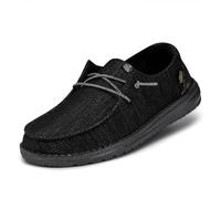 HEYDUDE Chaussures Bleu Pailettée Femme Wendy Glitter | Dessus en textile respirant, semelle extérieure légère, design facile à enfiler, lacets élastiques flexibles