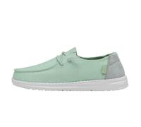 HEYDUDE Chaussures Bleu Pailettée Femme Wendy Glitter | Dessus en textile respirant, semelle extérieure légère, design facile à enfiler, lacets élastiques flexibles