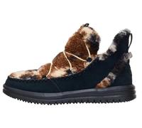 HEYDUDE Femme Camden Suede Cozy Daim, Noir Multi/Noir, 36 EU