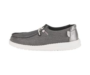 HeyDude - Kid's Wendy Metallic Sparkle - Baskets - EU 32 - charcoal