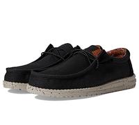 HEYDUDE Men Wally Washed Canvas Blue Casual Moccasin 42 EU