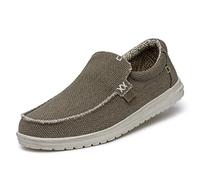 HEYDUDE - Mikka Braided - Chaussures pour Hommes - Baskets avec Semelles Confortables - Style Mocassin, Fossil, 40