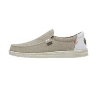 HEYDUDE Mikka Braided - Chaussures pour Hommes - Baskets avec Semelles Confortables - Style Mocassin, Off White, 43