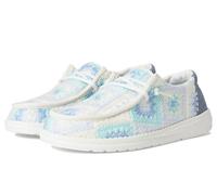 HEYDUDE Mocassins Wendy Cottage en Crochet pour Femme, Bleu Baie/Multicolore, 38 EU