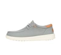 HEYDUDE - Paul Canvas - Chaussures pour Hommes - Baskets avec Semelles Confortables - Style Mocassin, Monument Grey, 43