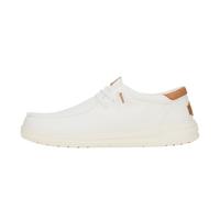 HEYDUDE Baskets Paul Canvas Mocassin semelles confortables Homme Blanc 42