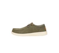 HEYDUDE Paul Classic - Chaussures pour Hommes - Baskets avec Semelles Confortables - Style Mocassin, Olive, 44