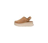 HEYDUDE Sabots Delray à plateforme en daim pour femme | Style bohème surélevé et décontracté avec sangle réglable | Sabots en daim légers et confortables pour femme | Chaussures élégantes au quotidien