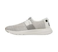 HEYDUDE Sirocco - CChaussures pour Hommes - Baskets avec Semelles Confortables - Style Mocassin, White, 47