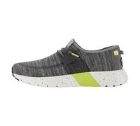 HEYDUDE Sirocco Sport Mode - Chaussures pour Hommes - Baskets avec Semelles Confortables - Style Mocassin, Heather Grey/Charcoal, 44