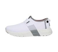 HEYDUDE Sirocco Sport Stripe - Baskets pour Femme - Chaussons avec Semelles Confortables - Style Mocassin, White, 36