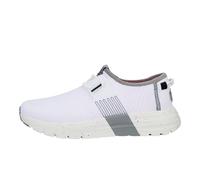 HEYDUDE Sirocco Sport Stripe - Baskets pour Femme - Chaussons avec Semelles Confortables - Style Mocassin, White, 37