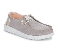 HEYDUDE Baskets femme Wendy Metallic Sparkle – Mocassin, semelles confortables – Rose Gold 41