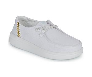 HEYDUDE Slip ons WENDY RISE PERF CANVAS in Blanc 39