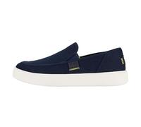 HEYDUDE Sunapee Canvas - Chaussures pour Hommes - Baskets avec Semelles Confortables - Style Mocassin, Navy/White, 47