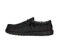HEYDUDE Baskets homme Wally Canvas – Semelles confortables, style mocassin – Noir 43