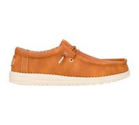 HEYDUDE Wally Classic - Chaussures pour Hommes - Baskets avec Semelles Confortables - Style Mocassin, Tan, 40