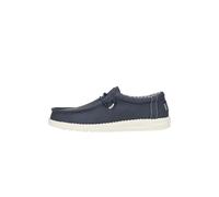 HEYDUDE Wally Classic - Chaussures pour Hommes - Baskets avec Semelles Confortables - Style Mocassin, Navy, 45