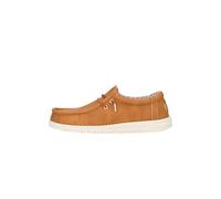HEYDUDE Wally Classic - Chaussures pour Hommes - Baskets avec Semelles Confortables - Style Mocassin, Tan, 41