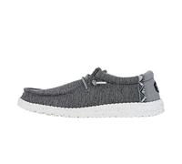 HEYDUDE Wally Coastline - Chaussures pour Hommes - Baskets avec Semelles Confortables - Style Mocassin, Black/White, 42