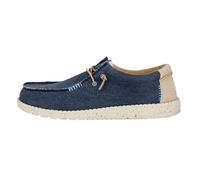 HEYDUDE Wally Coastline Jute - Chaussures pour Hommes - Baskets avec Semelles Confortables - Style Mocassin, Navy, 45