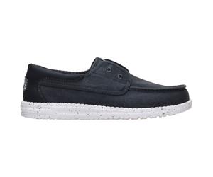 HeyDude - Wally Cru Stretch Canvas - Baskets - EU 41 - black / white