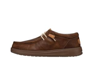 HEYDUDE Wally Grip Craft Leather Chaussures Plates Homme