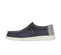 HEYDUDE - Wally Jute - Chaussures pour Hommes - Baskets avec Semelles Confortables - Style Mocassin, Black/Granite Grey, 44