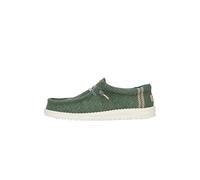 HEYDUDE - Wally Jute - Chaussures pour Hommes - Baskets avec Semelles Confortables - Style Mocassin, Sea Green, 41