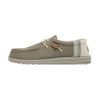 HEYDUDE Wally Linen Chaussures Vertes Naturelles