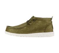 HEYDUDE Wally Mid Canvas - Chaussures pour Hommes - Bottes avec Semelles Confortables, Olive, 44