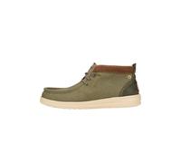 Hey Dude Wally Mid Grip Workwear - Chaussures pour Hommes - Bottes avec Semelles Confortables, Dusty Olive, 43