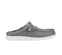 HEYDUDE - Wally Slip Stretch Canvas - Chaussures pour Hommes - Baskets avec Semelles Confortables - Style Mocassin, Grey, 42