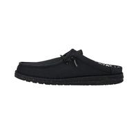 HEYDUDE - Wally Slip Stretch Canvas - Chaussures pour Hommes - Baskets avec Semelles Confortables - Style Mocassin, Black/Black, 44