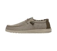 HEYDUDE Wally Sox - Chaussures pour Hommes - Baskets avec Semelles Confortables - Style Mocassin, Beige, 44
