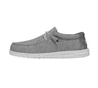 HEYDUDE Wally Sport Knit - Chaussures pour Hommes - Baskets avec Semelles Confortables - Style Mocassin, Grey, 46