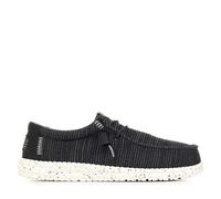 HEYDUDE Chaussures Wally Stretch Sox – Baskets mocassin, semelles confortables – Black/White 41